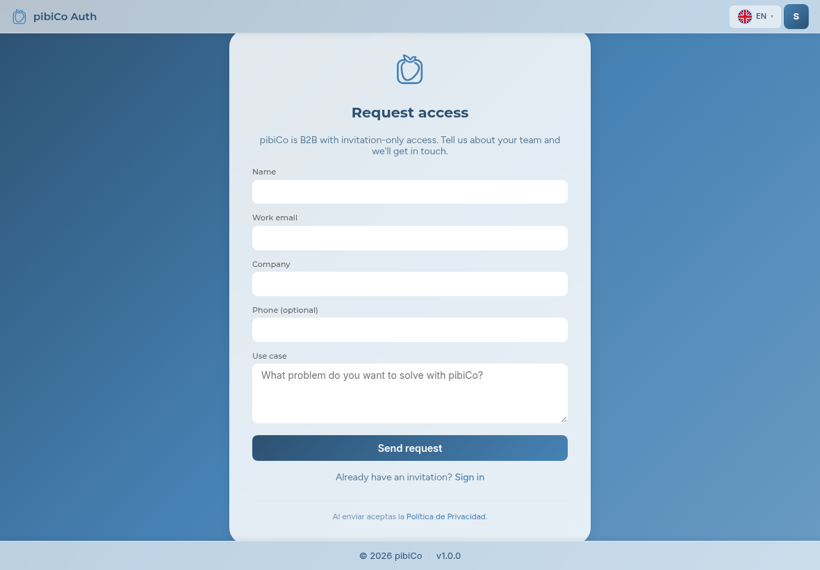 Request access form